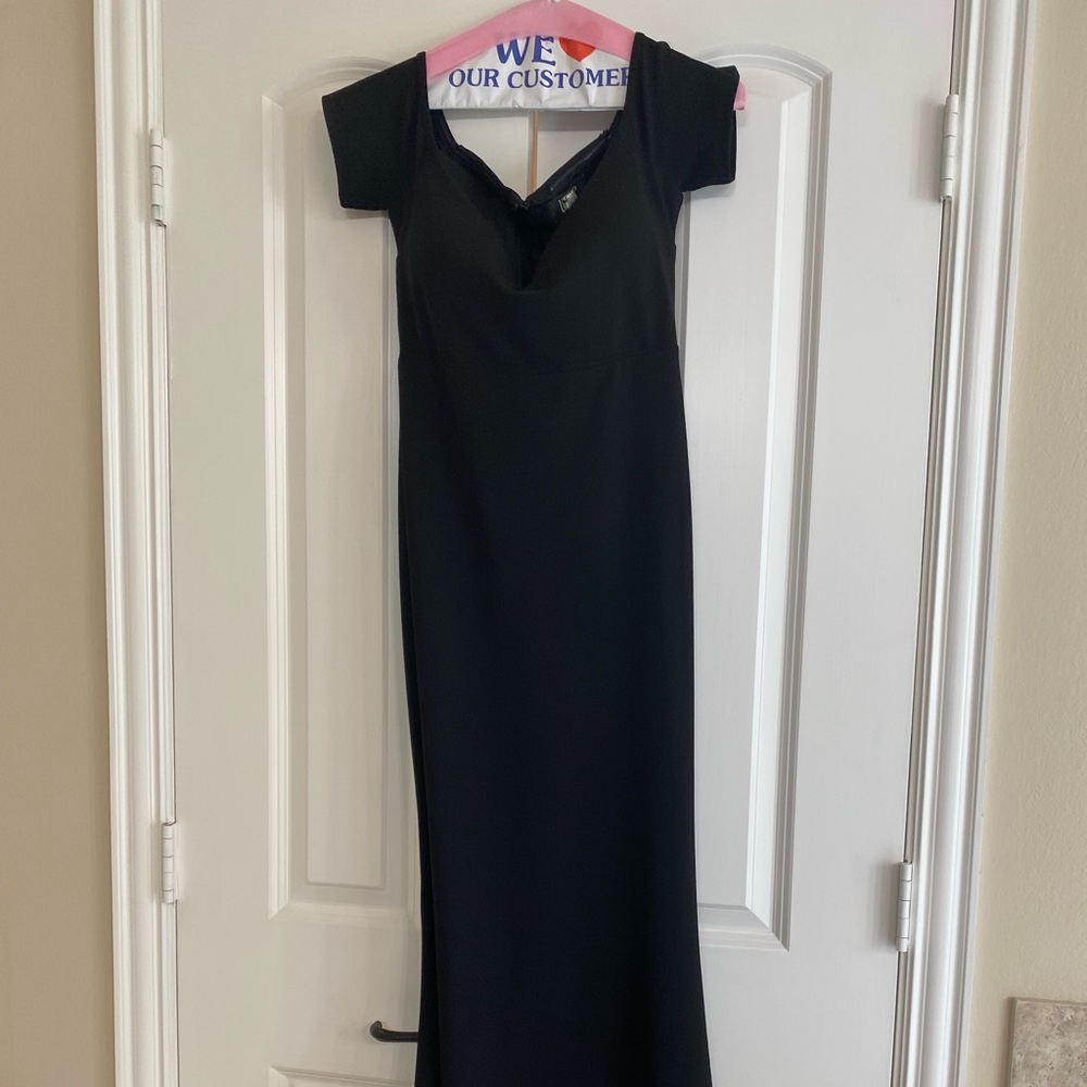 Women’s size S, Black Trumpet Formal Gown - Worn once